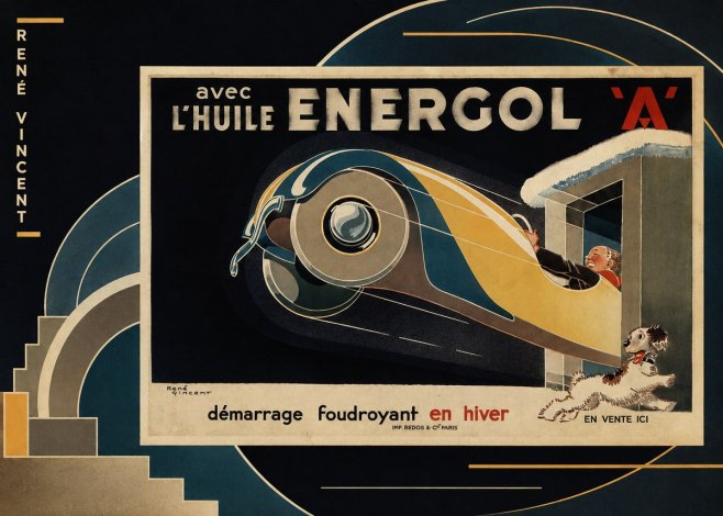 René Vincent Energol 'A' No4 - Poster