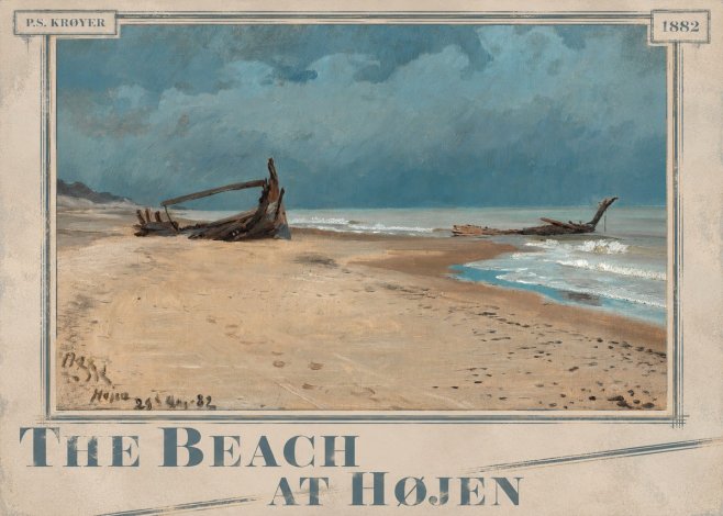P.S. Krøyer The Beach at Højen No5 - Poster