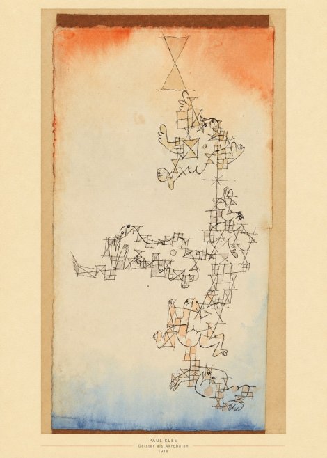 Paul Klee Geister Als Akrobaten No5 - Poster