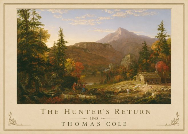 Thomas Cole The Hunter's Return II No3 - Poster