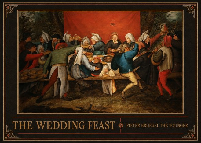 Pieter Bruegel The Wedding Feast No2 - Poster