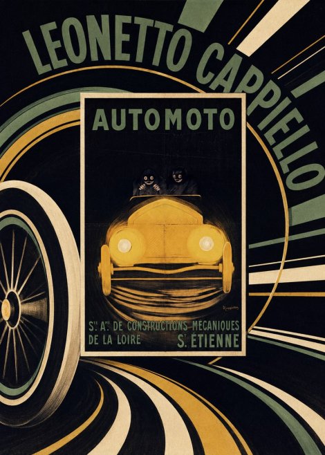 Leonetto Cappiello Automoto No5 - Poster