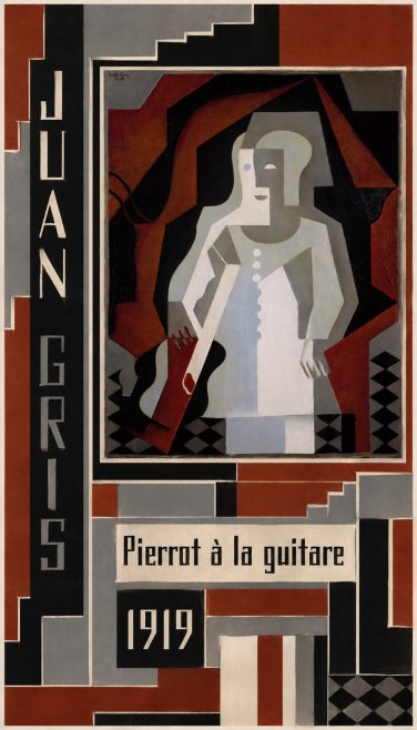 Juan Gris Pierrot À La Guitare No4 - Poster