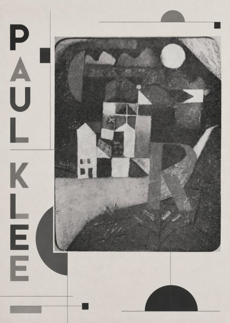 Paul Klee Village in the Mountains No2 - Poster