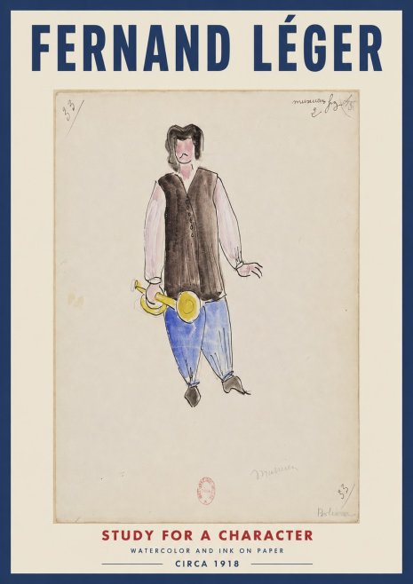 Fernand Léger Study for a Character I No2 - Poster