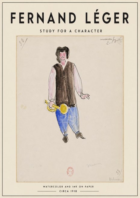 Fernand Léger Study for a Character I No4 - Poster