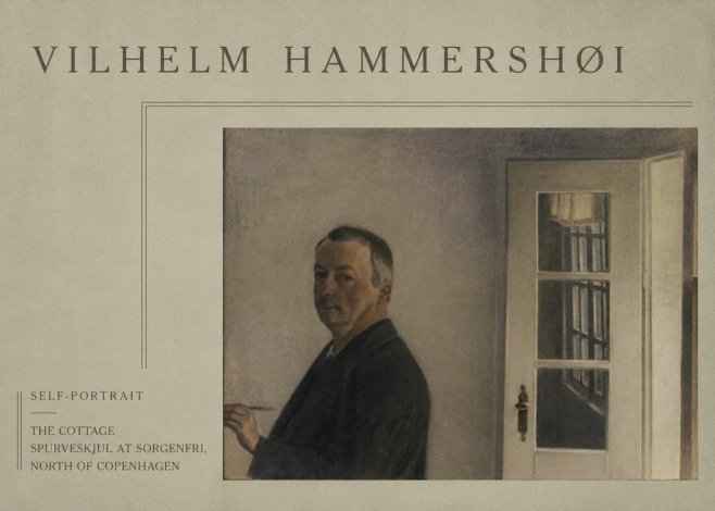 Vilhelm Hammershøi Self-portrait. the Cottage Spurveskjul at Sorgenfri, North of Copenhagen No4 - Poster