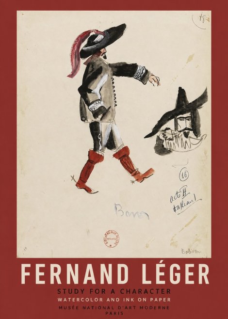 Fernand Léger Study for a Character II No2 - Poster