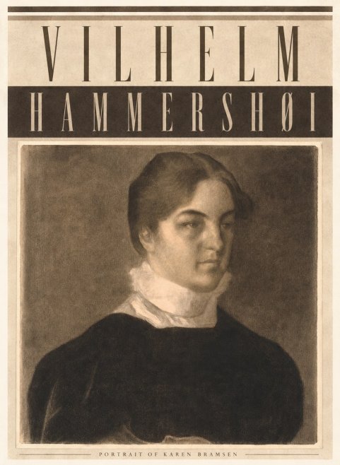Vilhelm Hammershøi Portrait of Karen Bramsen No4 - Poster