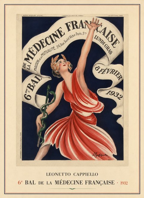 Leonetto Cappiello 6E Bal De La Médecine Française - 1932 No3 - Poster