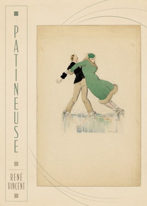 René Vincent Patineuse No2 - Poster
