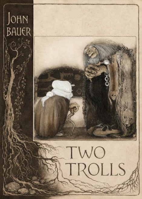 John Bauer Two Trolls No2 - Poster