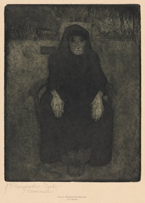 Paula Modersohn-Becker Old Woman No6 - Poster