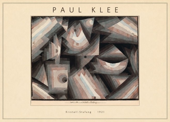 Paul Klee Kristall-stufung I No4 - Poster