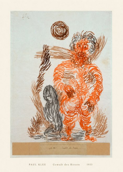 Paul Klee Gewalt Des Riesen II No5 - Poster