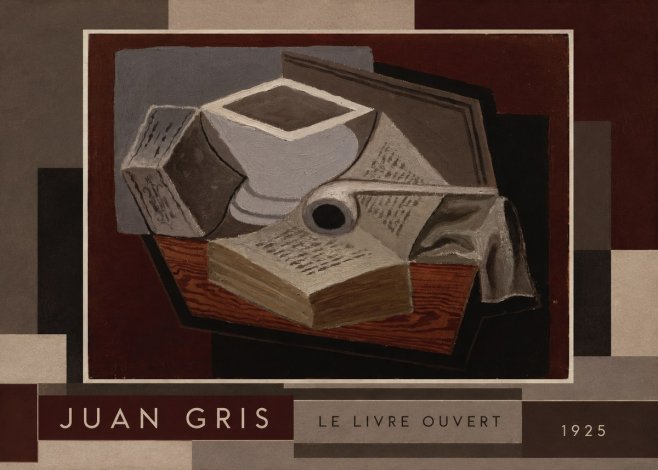 Juan Gris Le Livre Ouvert No2 - Poster
