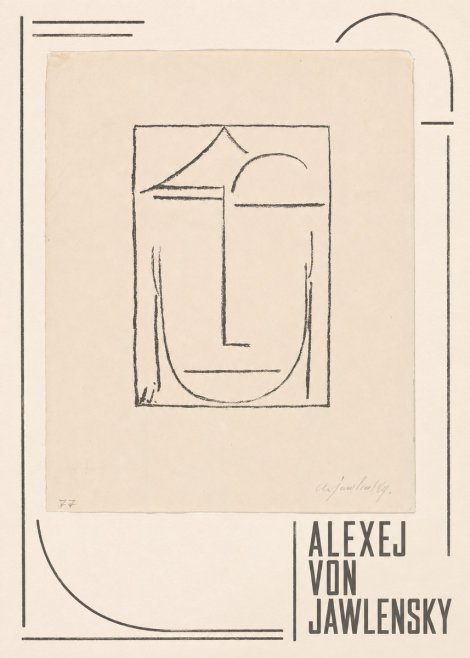 Alexej von Jawlensky Abstract Head No3 - Poster