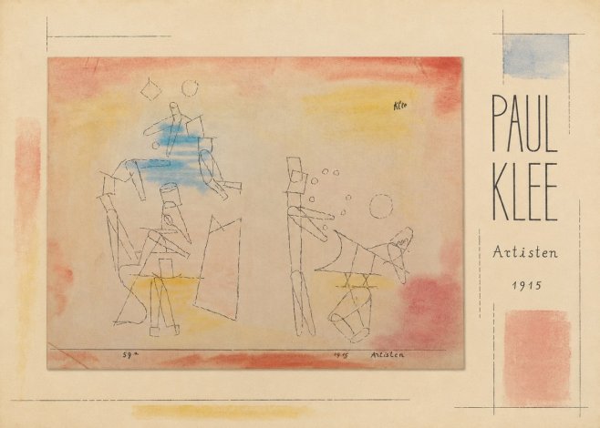 Paul Klee Artisten No5 - Poster