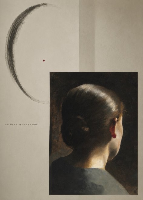 Vilhelm Hammershøi Woman Seen from Behind No6 - Poster