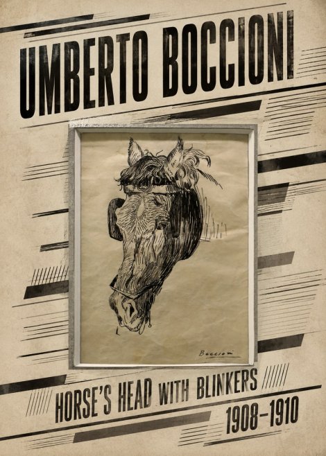 Umberto Boccioni Horse's Head with Blinkers No6 - Poster