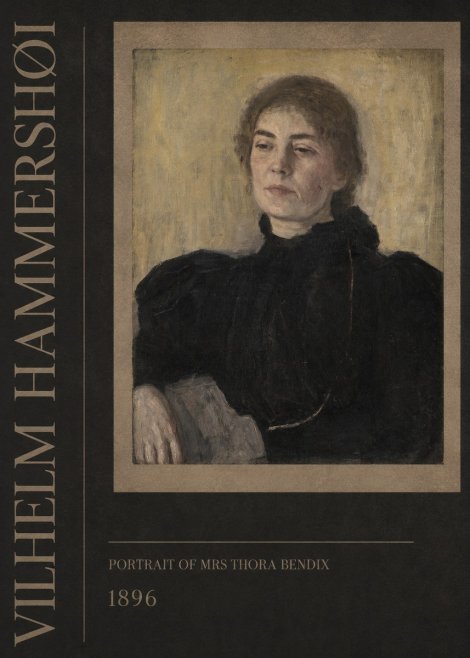 Vilhelm Hammershøi Portrait of Mrs Thora Bendix No3 - Poster