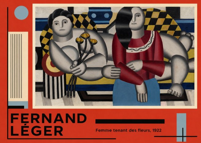 Fernand Léger Two Women No4 - Poster