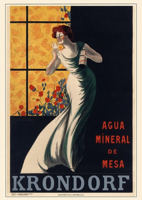 Leonetto Cappiello Agua Mineral De Mesa Krondorf No5 - Poster