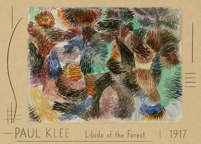 Paul Klee Libido of the Forest No2 - Poster