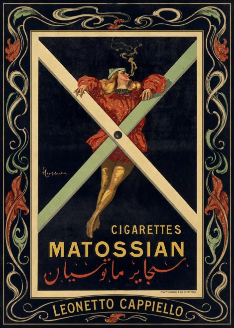 Leonetto Cappiello Cigarettes Matossian No4 - Poster