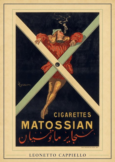 Leonetto Cappiello Cigarettes Matossian No6 - Poster