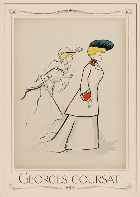Georges Goursat Elegant Promenade No1 - Poster