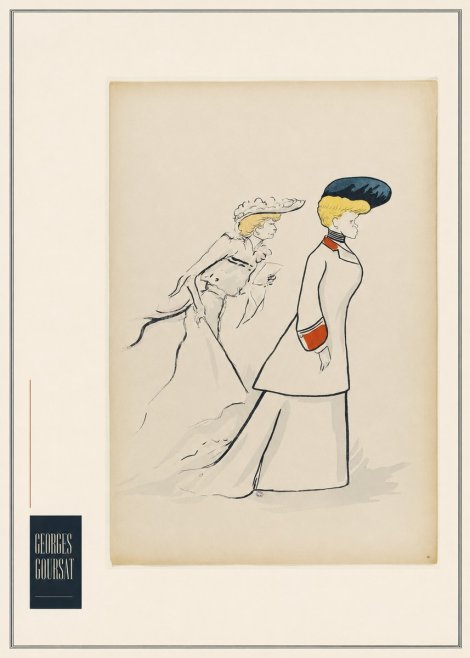 Georges Goursat Elegant Promenade No5 - Poster