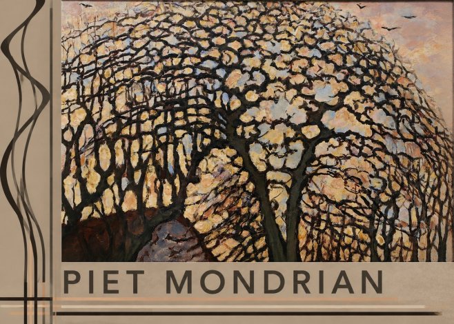Piet Mondrian Avond (Evening); the Red Tree No2 - Poster