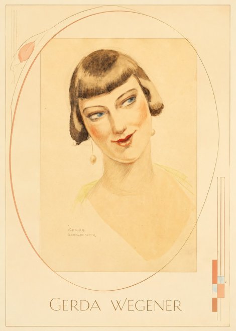 Gerda Wegener Portrait of a Lady No3 - Poster