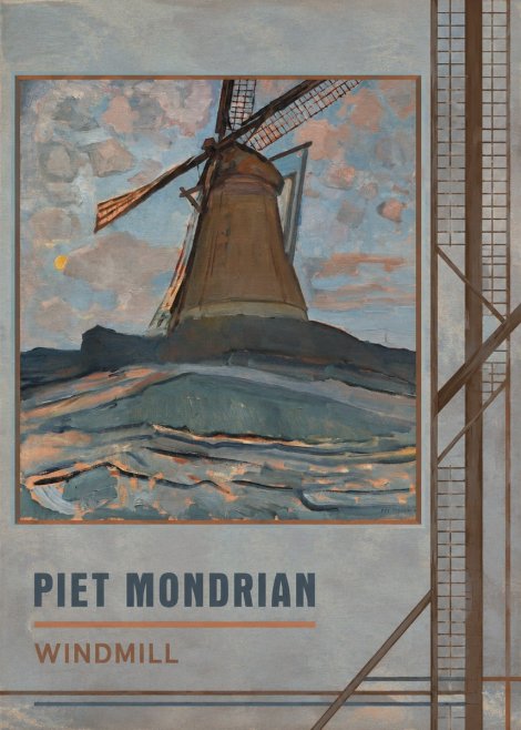 Piet Mondrian Windmill No5 - Poster