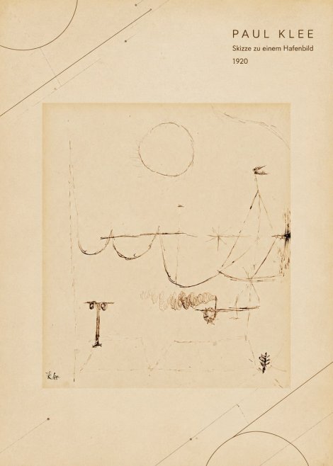 Paul Klee Skizze Zu Einem Hafenbild No4 - Poster