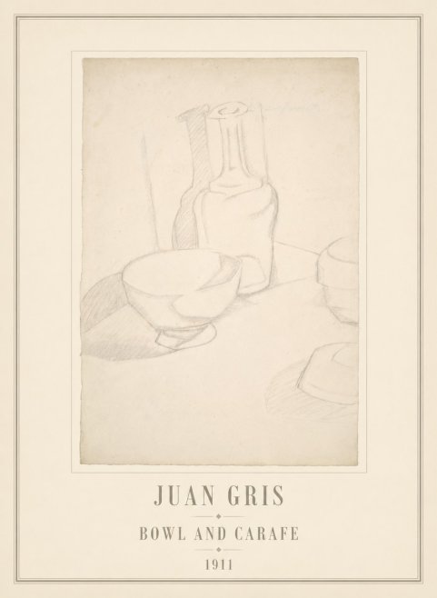 Juan Gris Bowl and Carafe No6 - Poster