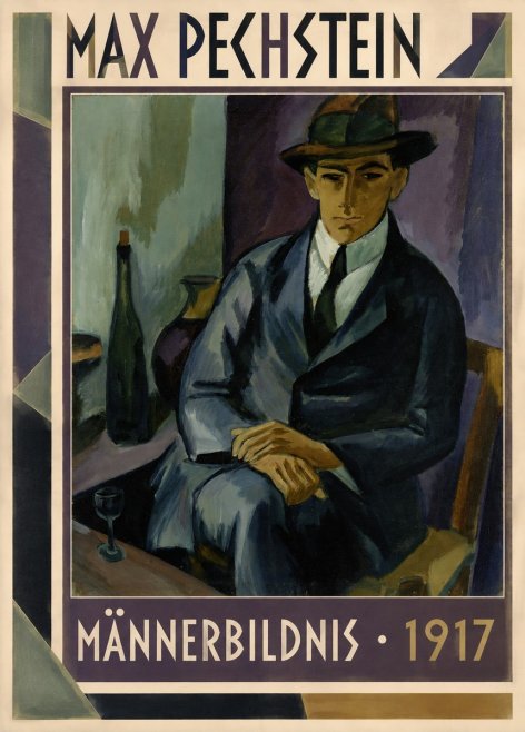 Max Pechstein Männerbildnis • 1917 No1 - Poster
