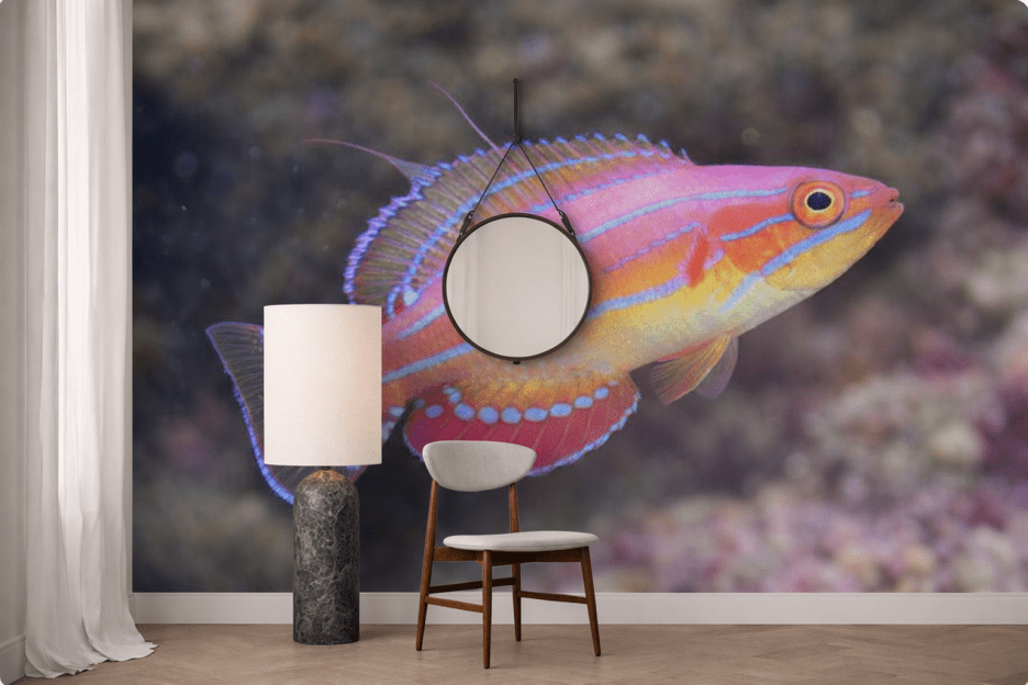Vivid Coral Mirage