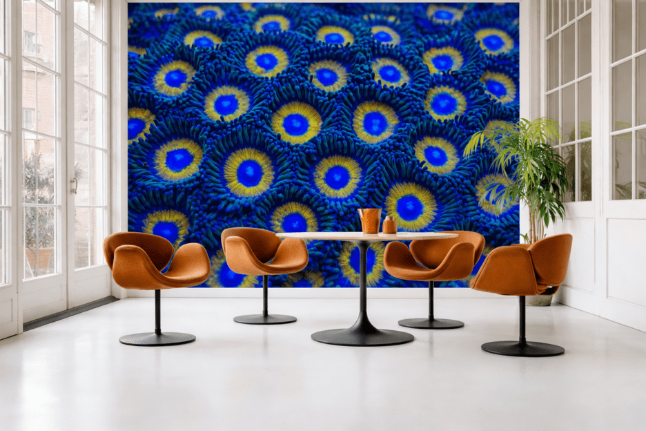 Blue Lenscape Mural