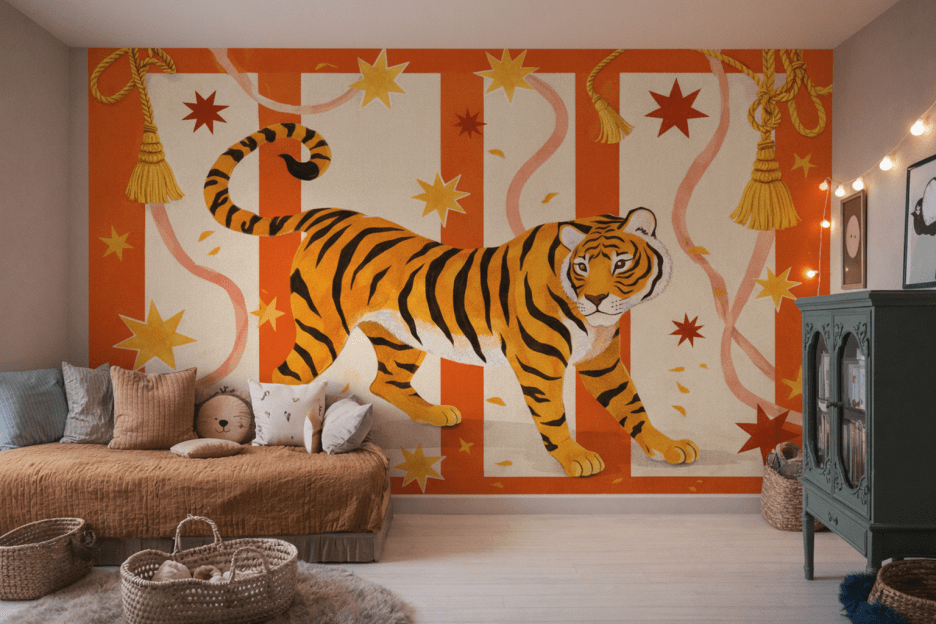 Tiger Tapestry Burst
