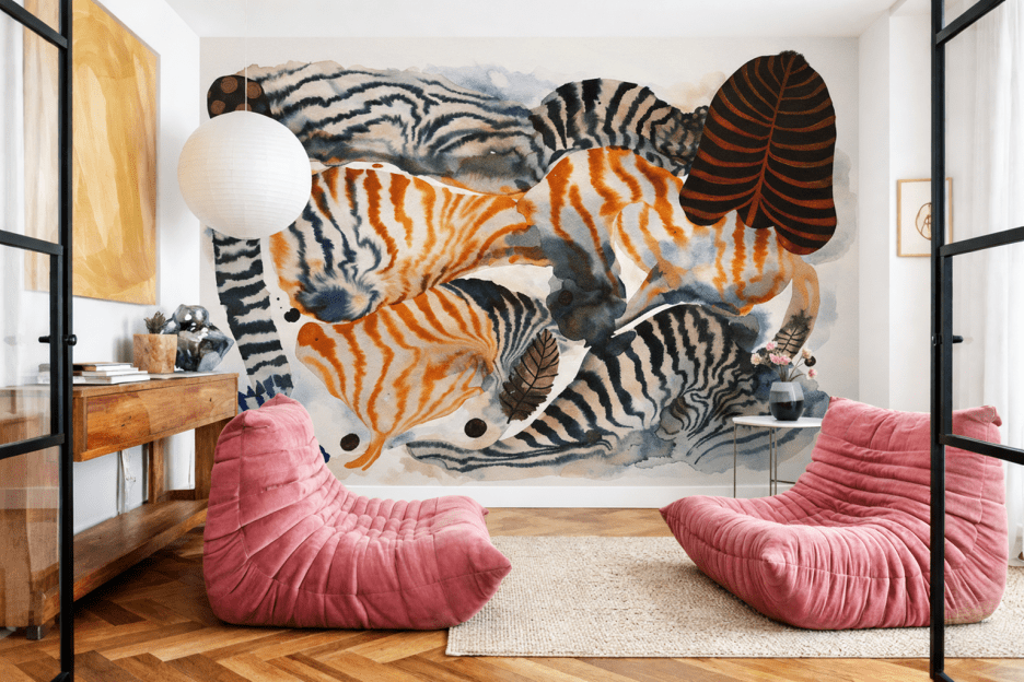 Amber Jungle Print