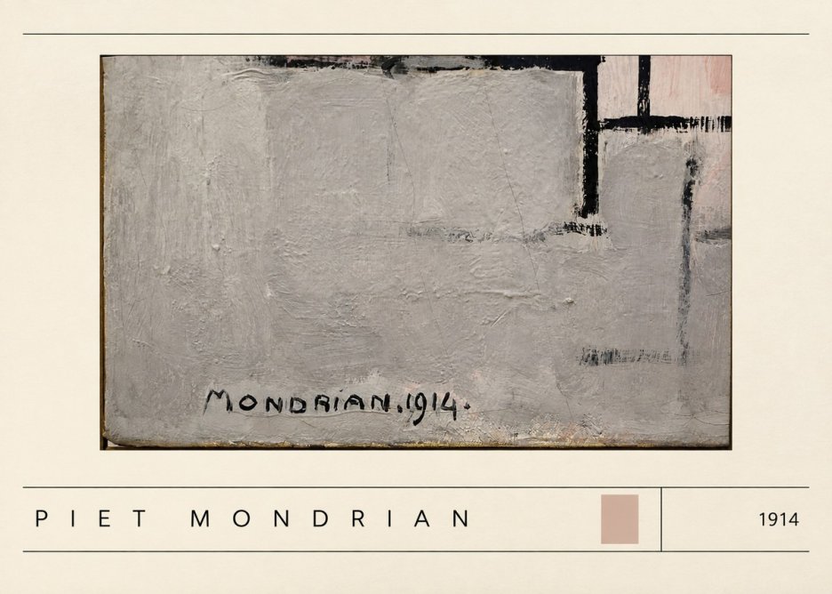 Piet Mondrian Composition 1914 No3 - Poster