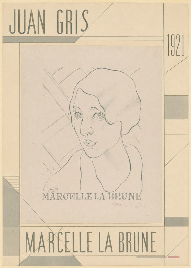 Juan Gris Marcelle La Brune I No5 - Poster