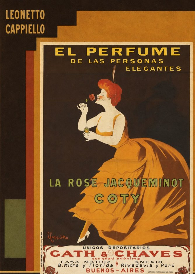 Leonetto Cappiello La Rose Jacqueminot Coty No6 - Poster