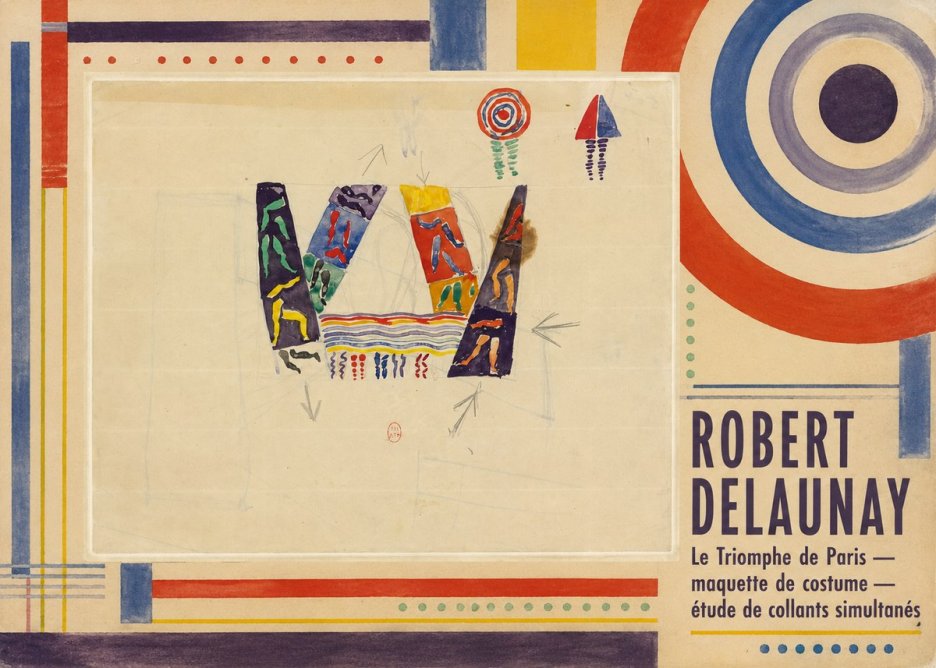 Robert Delaunay Le Triomphe De Paris — Maquette De Costume — Étude De Collants Simultanés No2 - Poster