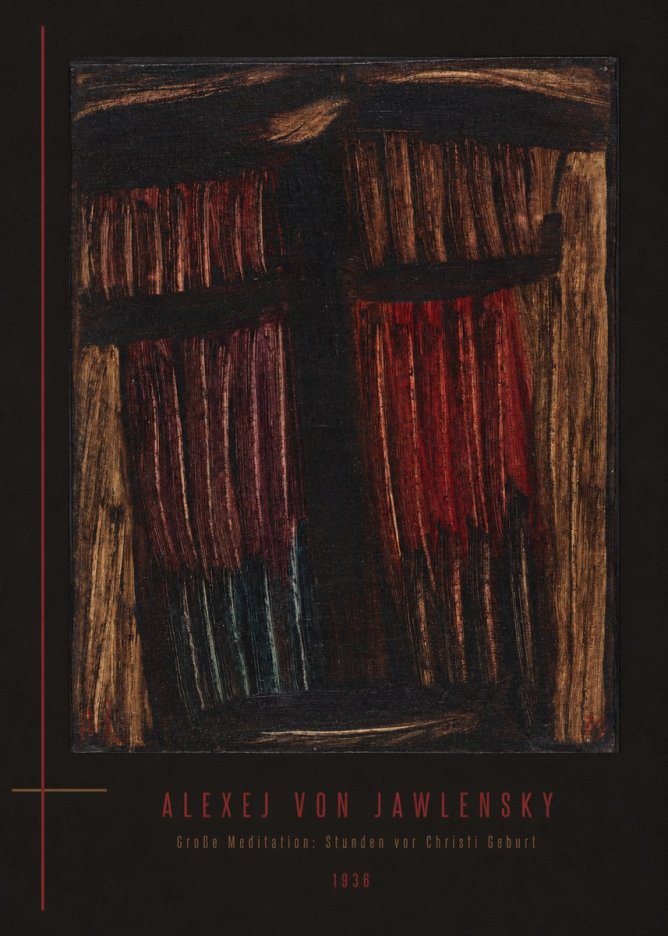Alexej von Jawlensky Große Meditation: Stunden Vor Christi Geburt No4 - Poster