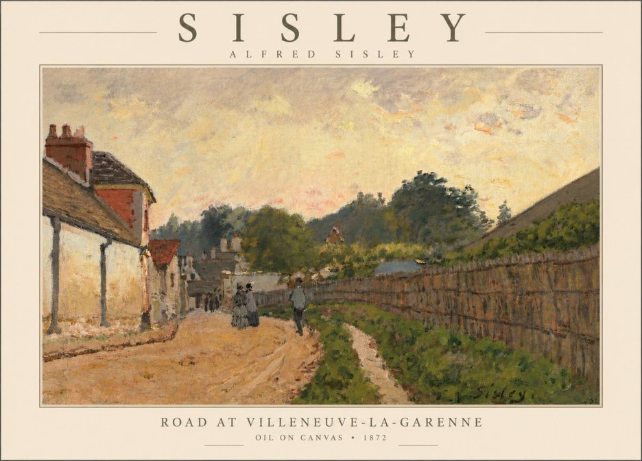 Sisley Road at Villeneuve-la-garenne No5 - Poster