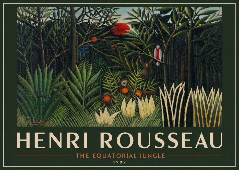 Rousseau The Equatorial Jungle I No2 - Poster