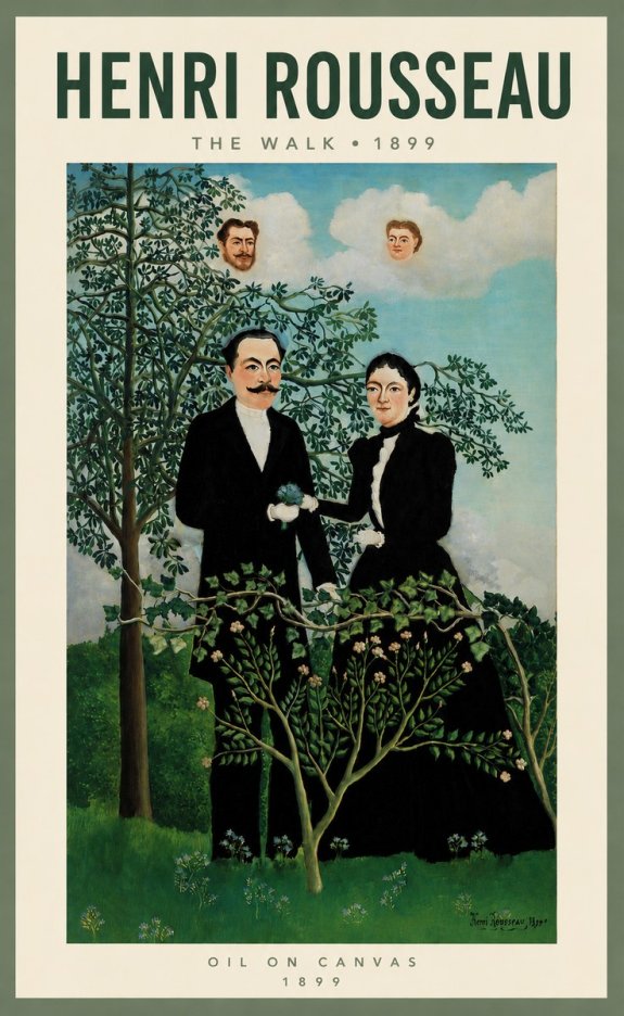 Rousseau The Walk No4 - Poster